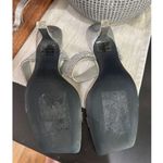 Black Suede Studio Cali SILVER Glitter Slide Sandal Womens Size 38.5 Photo 13