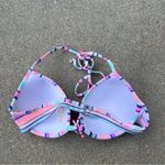 Victoria's Secret Victoria’s Secret 34D Pastel Diagonal Stripe Underwire Push-up Halter Bikini Top Photo 2