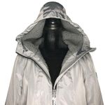 MICHAEL Michael Kors Gun Metal Missy Faux Shearling Lined Jacket Photo 3