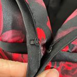 Alex Evenings  Black Red Rose Floral Print Jacket Camisole Set Women's XL Photo 7