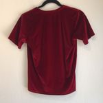 Ten Sixty Sherman  Velour Top red burgundy fairycore size small Photo 3
