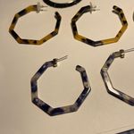 Lot Of 4 Hoop Costume Earrings Pierced Mix Photo 6