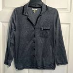 Nicole Miller  Women’s Pajama Top - Size Medium - Gray Long Sleeves Photo 0