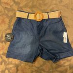 Dillard's Dillard’s NWT denim belted high rise shorts size M Photo 0
