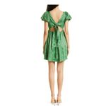 byTiMo Floral Jacquard Babydoll Mini‎ Dress Emerald Green Size XXL NWOT Photo 3