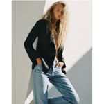 ZARA  Thick Fitted Black Blazer Photo 1