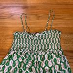 Juicy Couture  Pam Gela VCA Patricia Smocked Dress Green White Women's Large NWT Photo 2