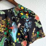 We are HAH Womens Bikini Top Black Floral Reversible Tie Front or Back Size XS Photo 8