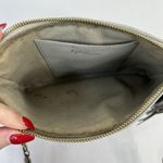 GiGi New York Chelsea Crossbody Gray Leather Slim Clutch Removable Chain Strap Photo 8