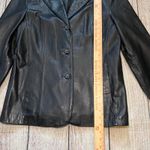 VTG 90s Siena Leather Jacket Womens 12 Black Soft Leather Button
Down Biker y2k Photo 5