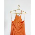 ZARA  Peach Orange Sayin High Neck Slip Maxi Dress Size XS Wedding 4437/071 Photo 4