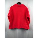 Columbia Women’s  2X Bright Red Fleece Zip-Up Photo 2