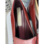 Franco Sarto Womans NWOT Slip On Loafer Shoes 5.5 M Maroon Block Heel Tassel Photo 6