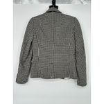J Crew Schoolboy Blazer Womens 0 Houndstooth Wool Blend Preppy Academia Career Black Photo 3