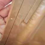 ZARA  Faux Leather Pants Brown High Rise Stretch Fit Slim Silhouette Sz M (Flaw) Photo 8