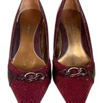 Joan & David Circa  'Sartada' burgundy heel 10M Photo 7