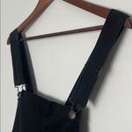 ASOS  Black Denim Overalls Straight Leg Stretch W32 L32 Photo 3