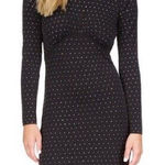 Michael Kors  Black and White‎ Long Sleeve Cowl Neck Dress Photo 0