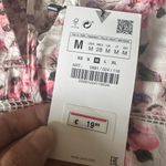 ZARA NEW WITH TAGS Plunging V-Neck Cotton Floral Top Photo 4