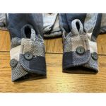 Cabela's Long Sleeve Button Flannel Shirt Jacket Women's Gray Check Size Small Photo 15