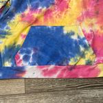 Shein Sz M Tie Dye Hoodie In Yellow Pink Purple Blue Comfy & Cute Photo 5