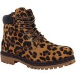 Yoki NIB  Leopard Smooth Combat Boots Photo 0