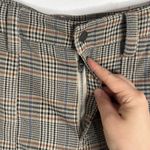 Urban Outfitters  Women’s Glen Plaid Boot Cut Pants Cargo Pockets Tan Size 4 Photo 9