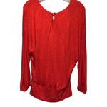 Cache  Banded Bottom Lined Stretch Top New Persimmon Color Key Hole $98 NWT Photo 4