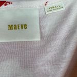 Anthropologie Maeve summer breeze red white floral V neck short sleeve dress XS Photo 7