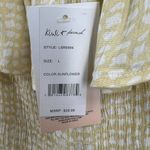 Kiwi & Punch Yellow Romper Ruffle Shoulder Smocked Bodice Size Large New Photo 5