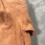 Kara Thoms Blouse Small Prairie Cottage Ruffle Boho Coastal Feminine Flowy Brown Photo 7