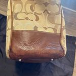 Coach Vintage Y2K Signature Khaki Optic Print Baby Bag Tote Zipper Top Photo 9
