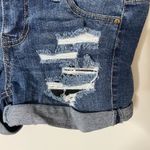 Blue Spice Distressed Blue Jean Shorts Photo 1
