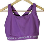 Under Armour  Purple Sports Bra Womens XXL Compression Performance Athleisure Photo 0
