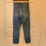 American Eagle Outfitters Light Blue Straight Leg Stretch Mom Jeans. Size-00 Photo 3