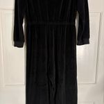 Suzie Kondi Selvi Black Velour Velvet V Neck Long Sleeve Jumpsuit Size XL Wrap Photo 12