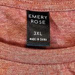 Emory Rose Women’s Crew Neck Design Long Sleeve Blouse XXXL Orange Size 3X Photo 7