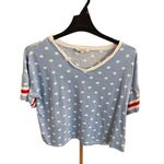 New Direction American Star Print Women's Top T-shirt Size Large Photo 0