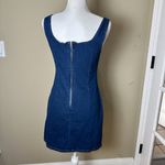 SheIn NWT  Petite Medium Stretch Denim Jeans Jean Mini Dress with Slit Photo 5