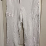 Free People Movement White Pants Cotton Relaxed Oversized Sweat Yoga Photo 0