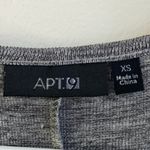 Apt. 9  Heathered Gray Shark Bite Hem Short Sleeve Shirt Photo 2