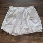 Lululemon  Narrow Waistband Tennis Skirt High Rise White Size 6 NWT Photo 1