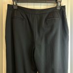 346 Brooks Brothers stretch Women's Elegant Black Wide Leg Trouser.98%wool Size 12 Photo 2