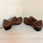 Dansko  Brown Suede & Leather Floral Clogs | Slip-On Comfort | Size 38 Photo 6