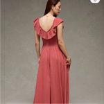 American Eagle  Sunchaser Knit Drop Waist Midi Dress Small Pink Red Photo 1