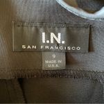 I.N. San Francisco Retro Vintage Stretch Satin Bodycon Pinup Girl Mob Wife Halter Mini Dress Photo 3