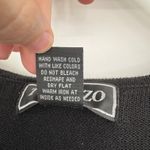 Terazzo Cat Sweater Cardigan 2X Black Striped Knit Zip Front Whimsical Quirky Photo 7