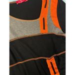 HEGLER Asymmetrical Paneled Long Sleeve Tunic Dress M Orange Gray Brown Size M Photo 5