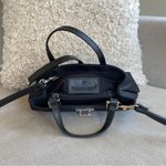 Etienne Aigner RARE 90’s Black Canvas Mini Top Handle Bag Crossbody Strap 9x6 Photo 3
