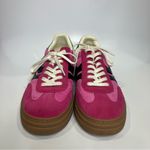 Steve Madden Dodge platform suede sneakers pink green women’s size 12 modern Photo 4